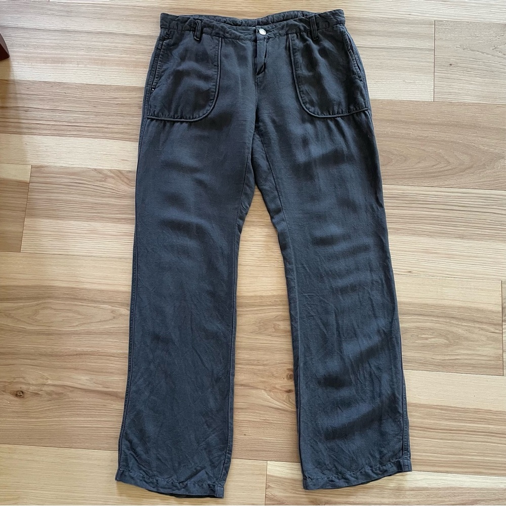 Lole grey lightweight linen blend pants